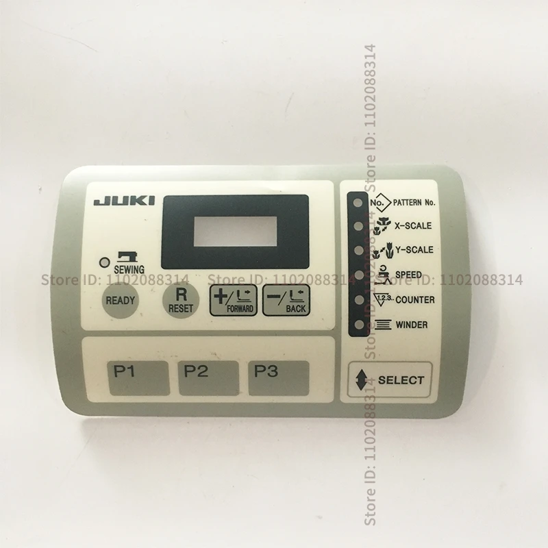 JUKI 1900 Operation Unit Panel Board Membrane Button Switch Paper Sticker Keyboard Sheet Buttonholing Industrial Sewing Machine