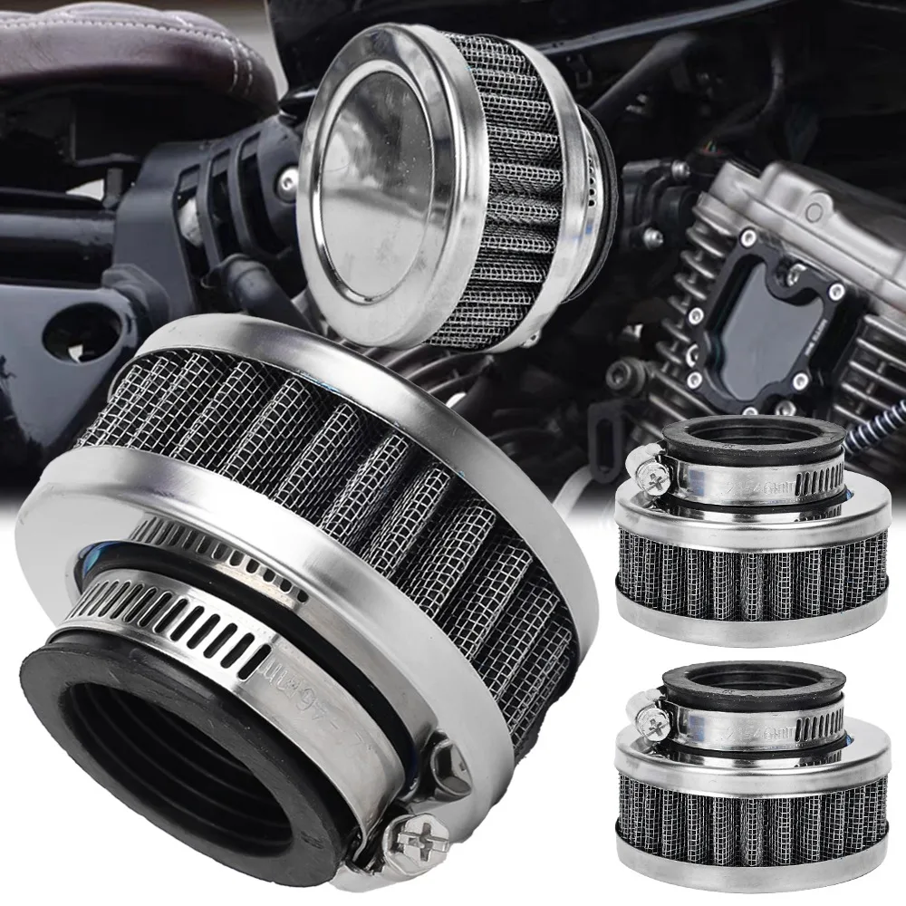 

35mm Motorcycle Engine Air Filter Adjustable Caliber ATV Beach Bike Off-road Moto Cylindrical Air Cleaner Modified Accessories