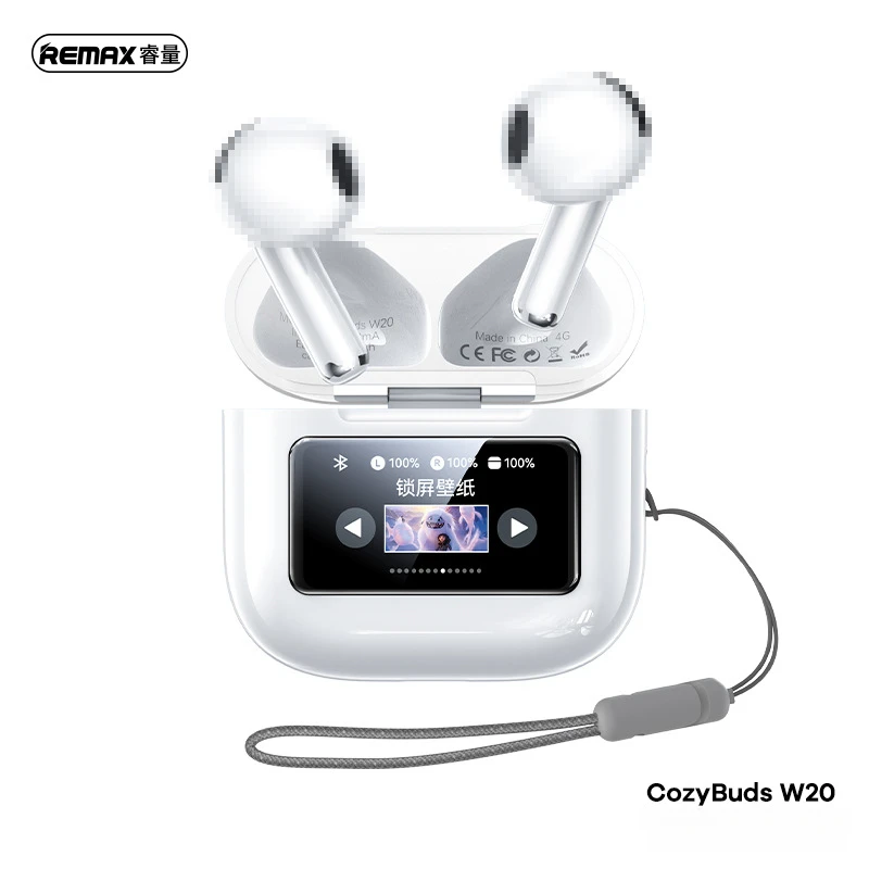 Gli auricolari Bluetooth wireless ENC con touch screen LCD REMAX CozyBuds W20 sono perfetti per gli appassionati di musica e le chiamate