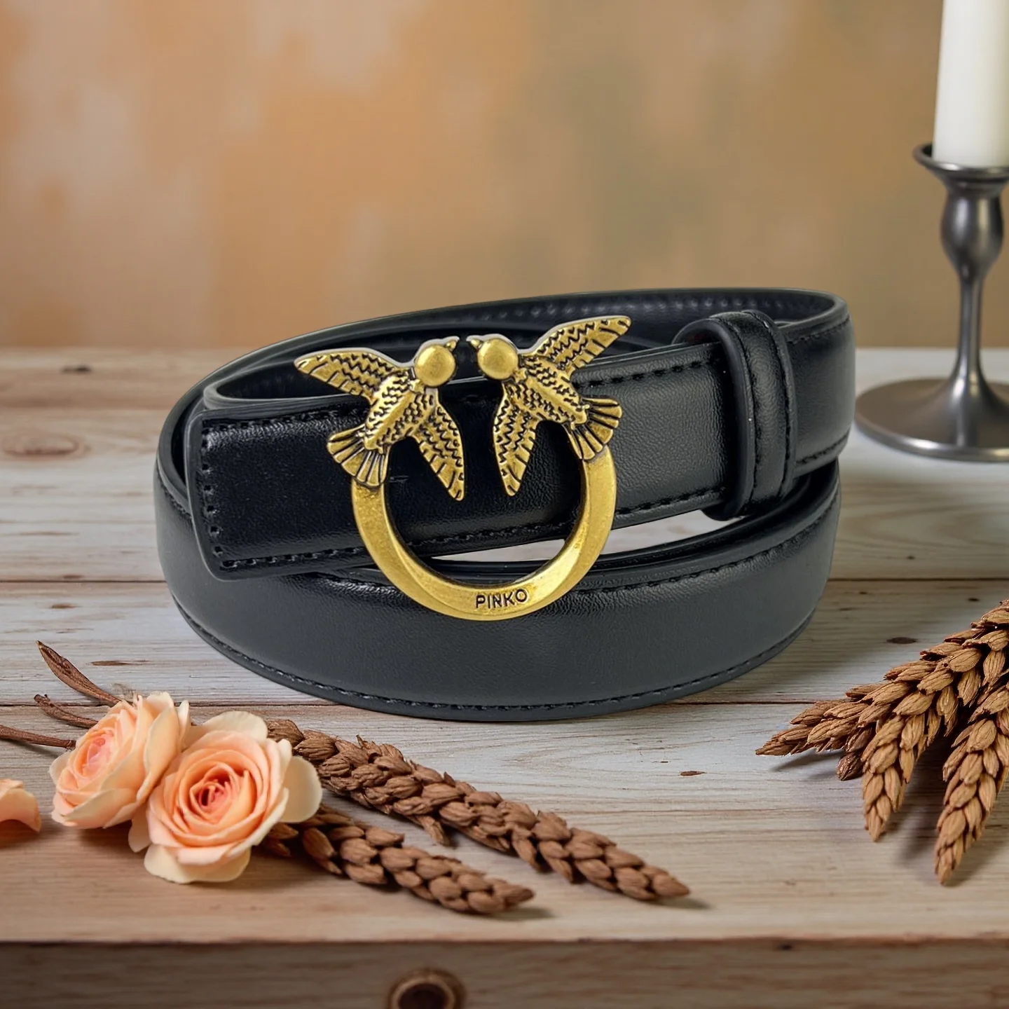 New Women's European and American Leisure Swallow Buckle Belt Fashion Personality Trendy Belt Versatile Dress Jeans Shirt