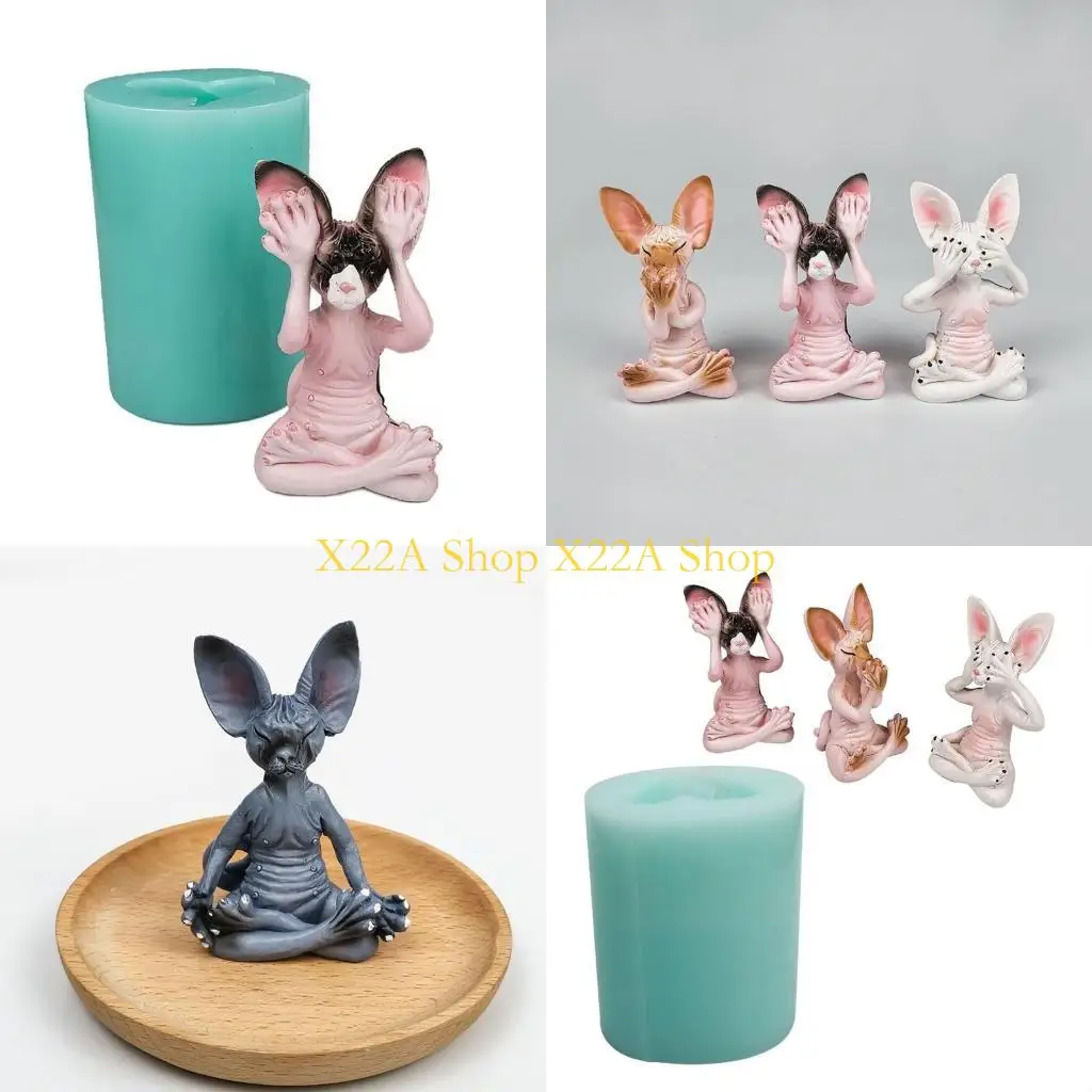 Unique 3D Molds Meditation Shaped Craft Art Silicone Mold for Making