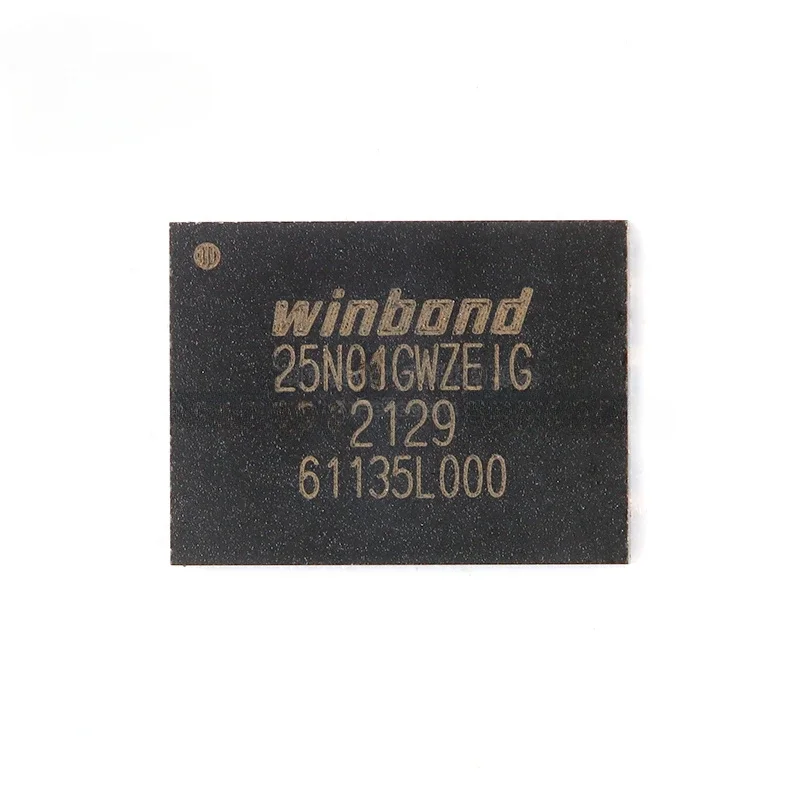 2PCS Original Genuine SMD W25N01GWZEIG WSON-8 1.8V 1Gb Serial NAND Flash Memory Chip