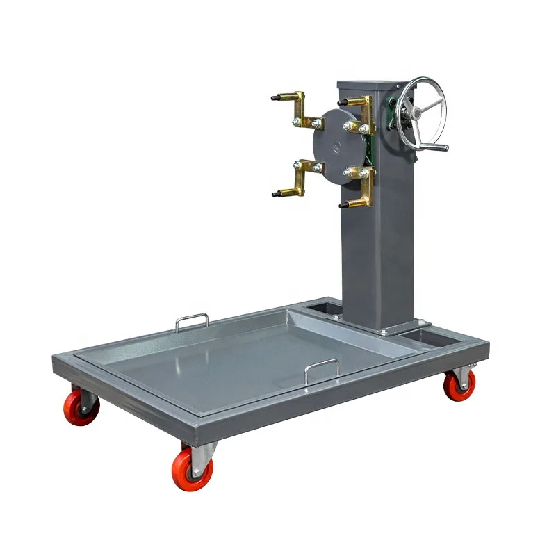 1100Lbs Engine Stand With Waste Oil Receiving Tray 360 Degree Rotated Heavy Duty Vehicle Repairing Tools Engine Jack Rotating