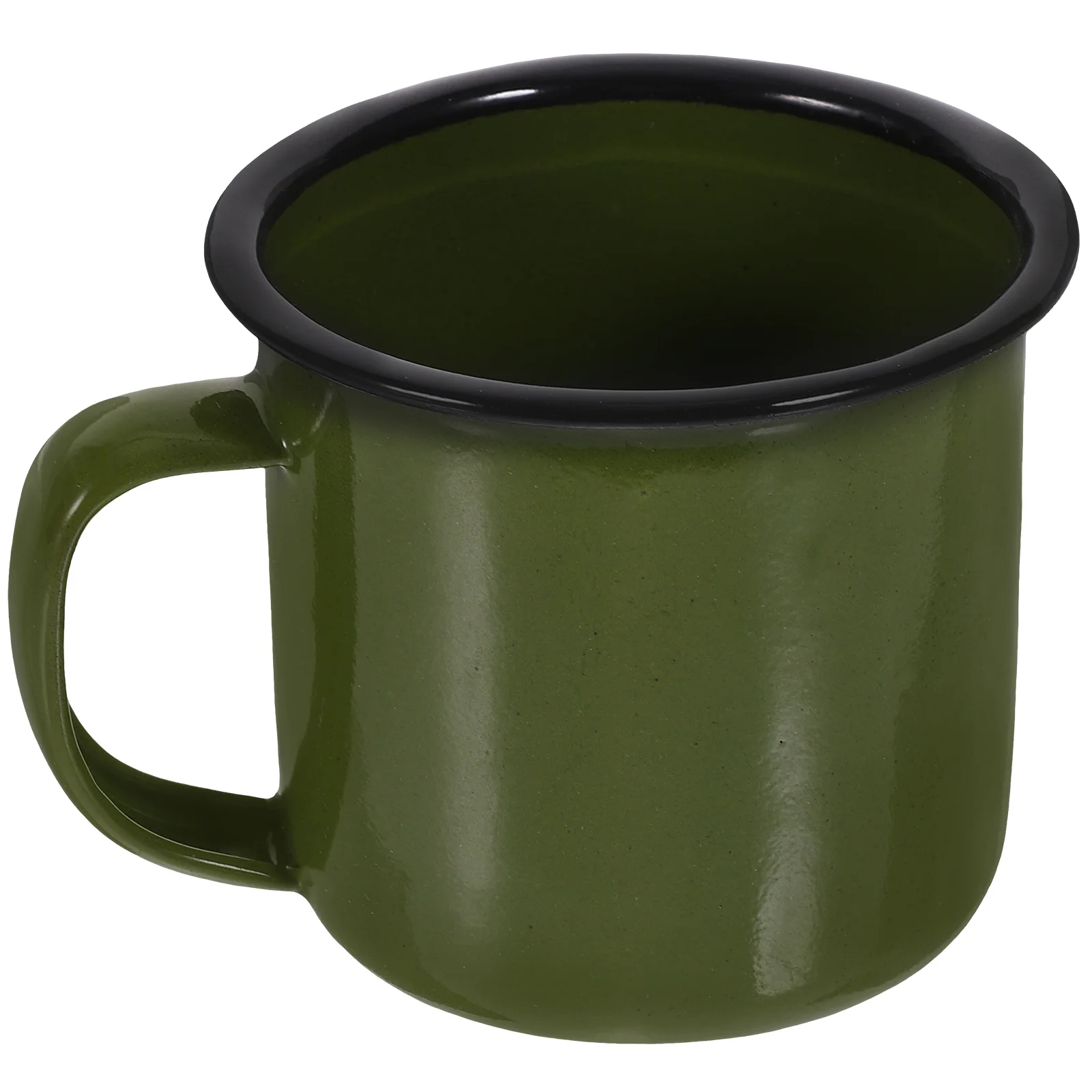 

Retro Iron Cups Home Tableware Vintage Style Heat Proof Handle Wide Mouth Easy Cleaning Travel Mugs Glasses