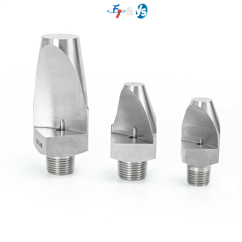 Universal Adjustable Stainless Steel V-Type Spray Nozzle  Impact Narrow Side Spray Head for Industrial Cleaning Pressure Washing