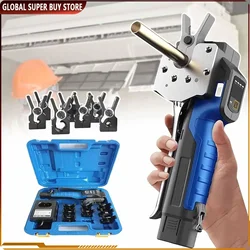 Cordless Pipe Tube Expander Tool 1/4ā-3/4ā Electric Flaring Tool Kit Lithium Battery for Soft Copper Aluminum Brass Pipe