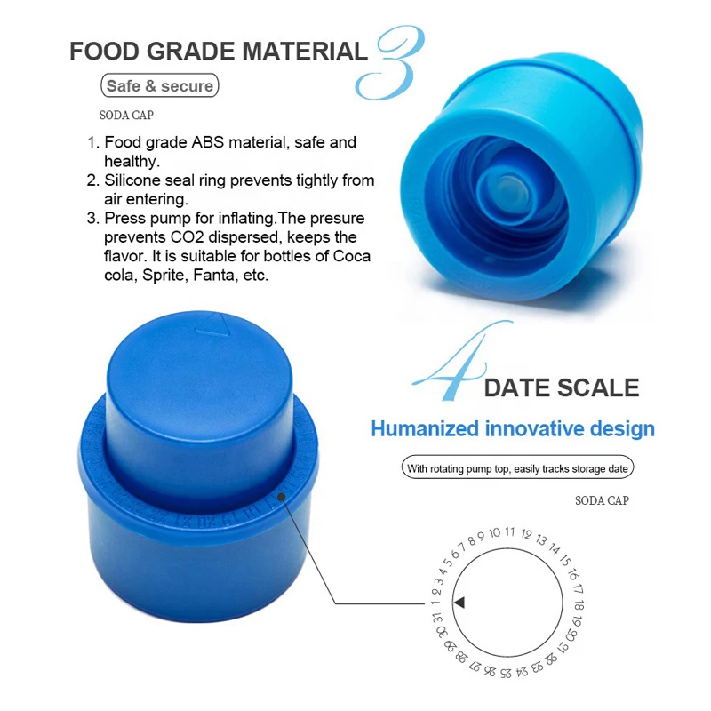 Rolha de soda a vácuo fresco mantendo o tampão de soda verão tampa de garrafa rolha de garrafa acessórios de garrafa ferramentas de garrafa de poupança de água tampão da bomba