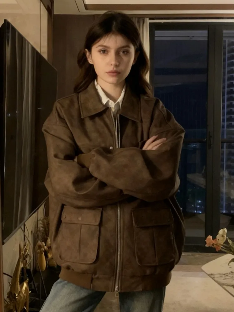 

Biker Jackets Womens Jacket Velvet Fall Jacquard Badge Epaulets Pilots Uniforms Aviation Embroidered Flight Professional