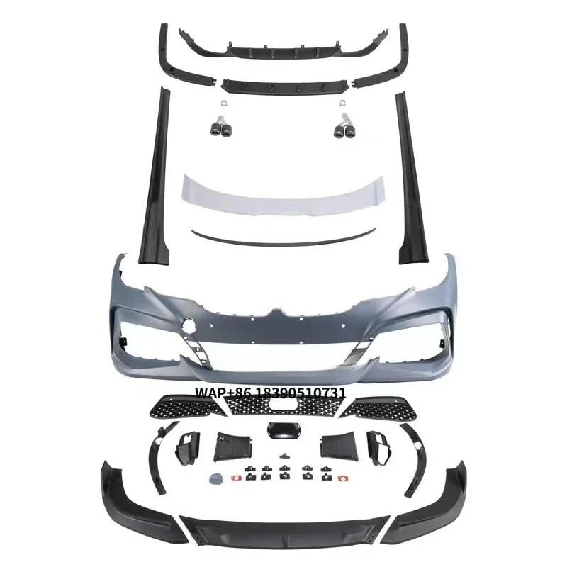 

Large Surround Front Bumper Rear Lip Rear Wing Side Skirt Body Kit for 3 Series G20 YOFER GS380