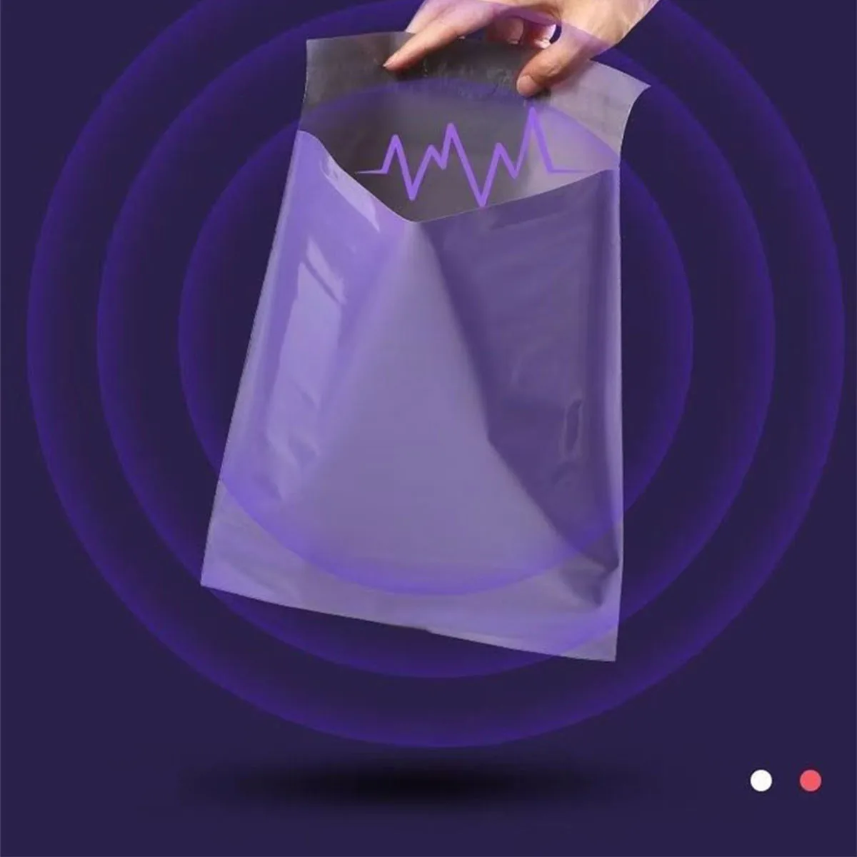 50 deep purple express bags, sturdy and easy to use, suitable for packaging and transporting express delivery