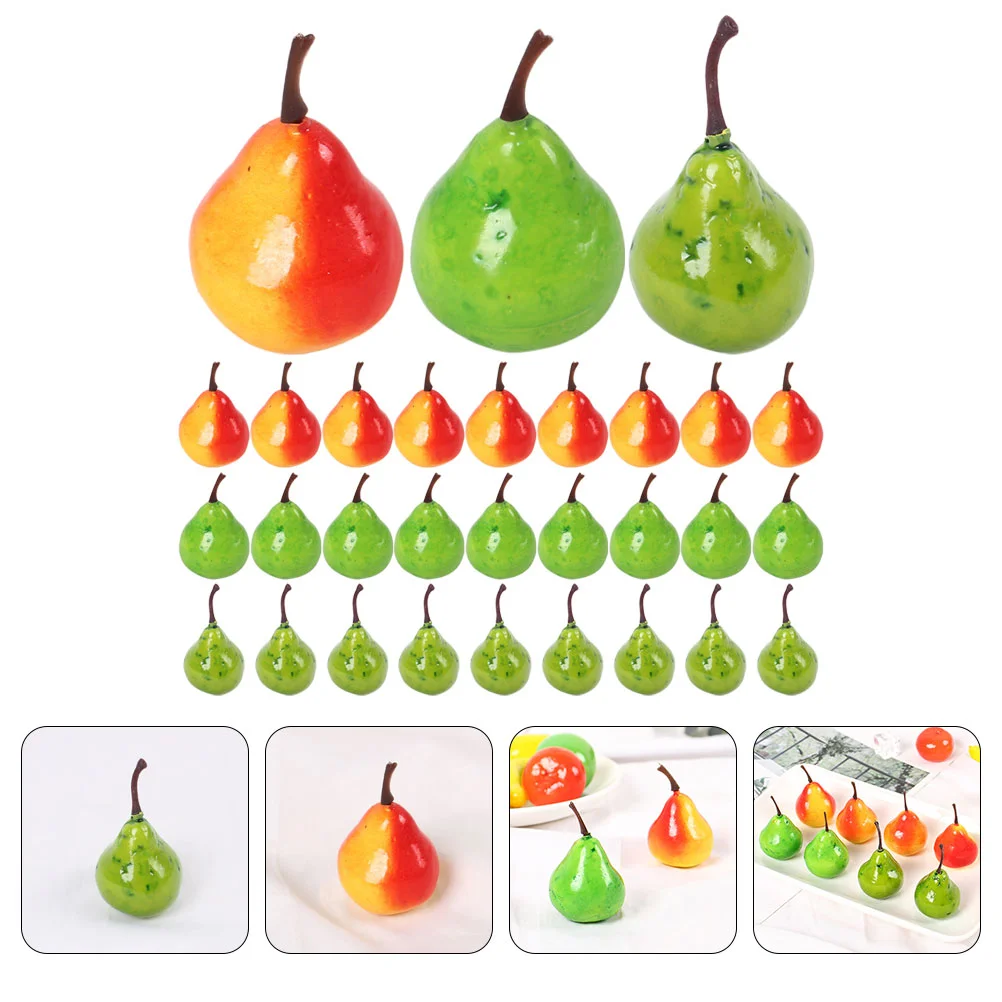 Artificial Fruit Vivid Pear Model Teaching Aids Realistic Simulated Adornment Simulation Models Shop