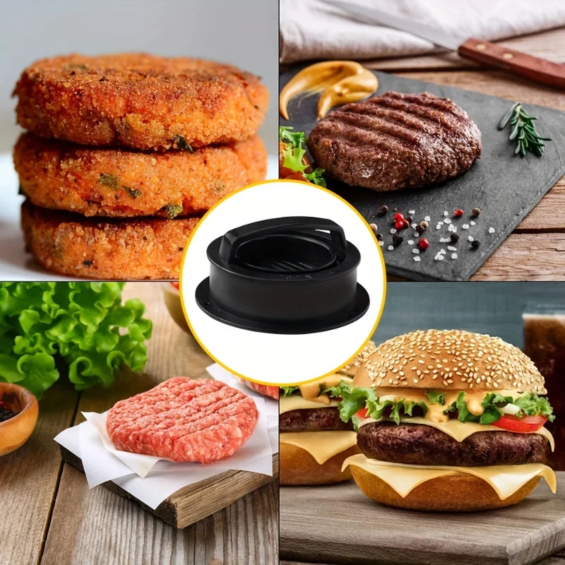 Hamburger Meat Press Maker Round Shape Non-Stick Stuffed Burger Patties Beef Grill Pie Press Mould Maker BBQ Kitchen Accessories