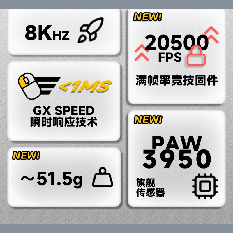 EndgameGear XM2 8K V2 Wired Mouse 52G PAW3950 8Khz Lightweight Esports Gaming Mouse High End Player Selection