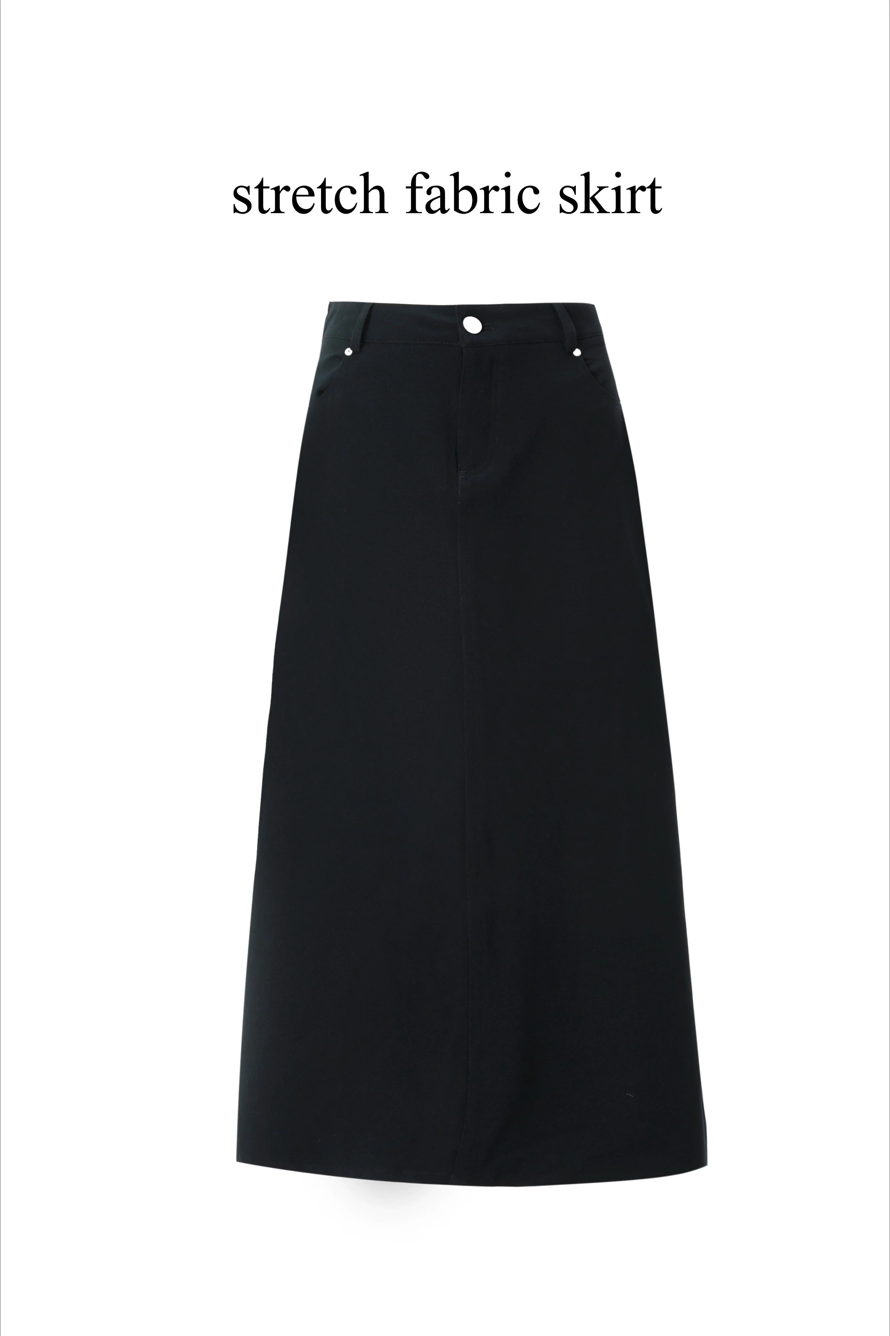 black stretch skirt