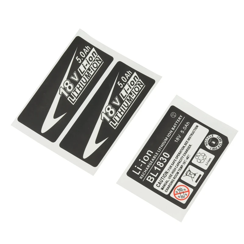 10 Sets Of BL1830 Label Lithium Ion Battery 18V Sticker Label Suitable For Makita 18V Battery Logo