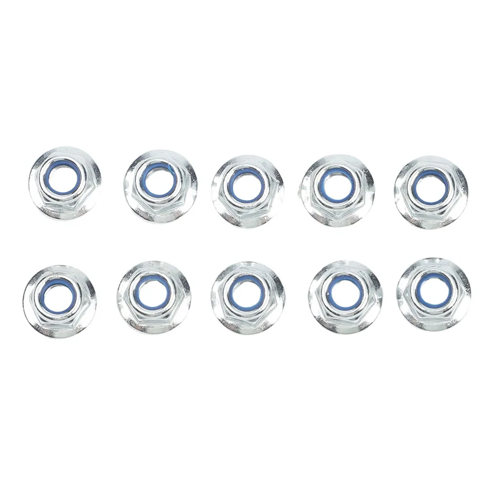10 Pack Protective Gasket Nuts for Cordless For Electric Grass for trimmers and Garden Mowers Cutting Head Blade Mounting