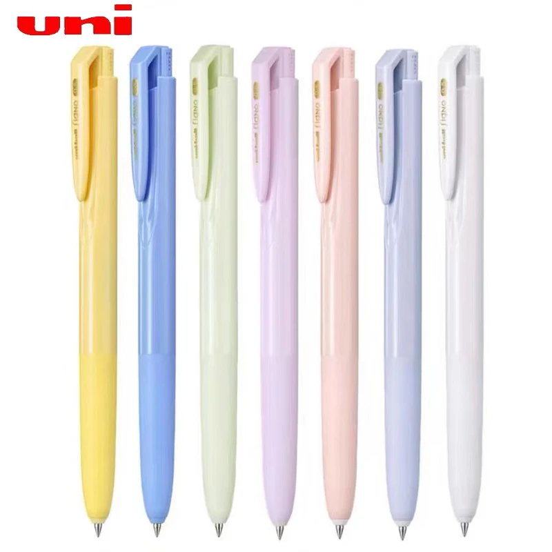 قلم جل معكرون Uni UMN-155NC Signo 0.5 أسود ناعم للكتابة/مقاوم للماء/توقيع سريع الجفاف Stylo مكتب المدرسة اليابانية القرطاسية