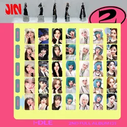 5Pcs/Set KPOP IDLE 2 Full Album Photocards List YUQI MINNIE Miyeon Shuhua Soyeon Cute Selfie Lomo Cards Postcard Fans Collection