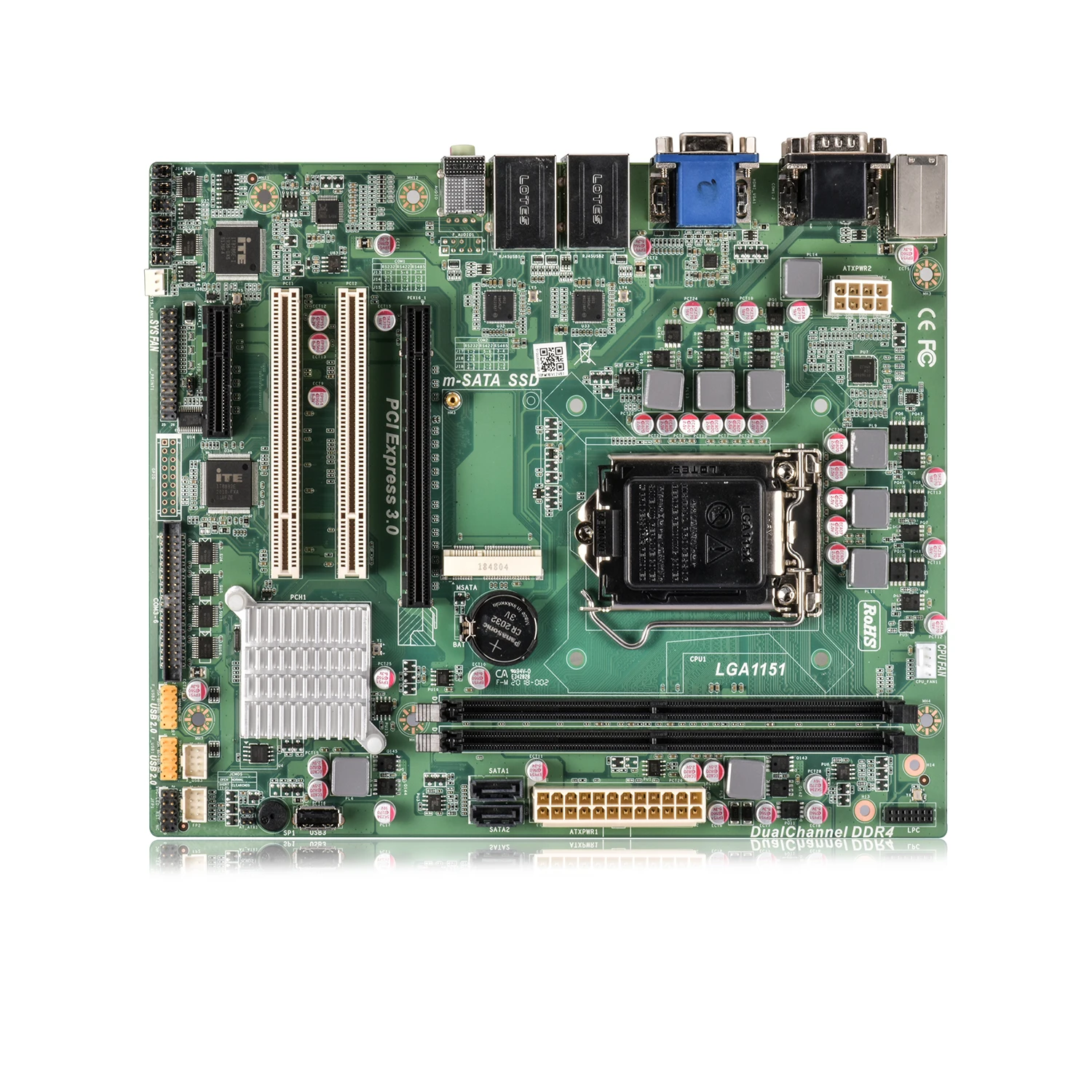 Industrial  Micro ATX  Motherboard H110/B150  2PCI Slot Intel LGA1151 Intel  Core  6th 7th 8th I7 I5 I3  CPU