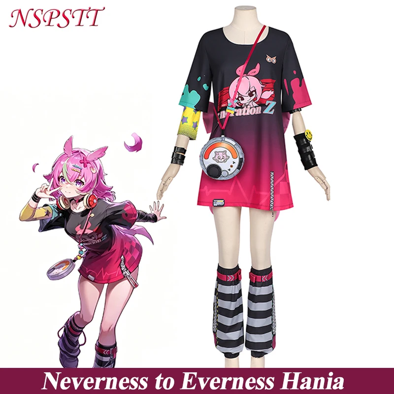

NSPSTT Neverness to Everness Haniel Cosplay Costume Women Game Character Uniform Halloween Carnival Dress Full Set