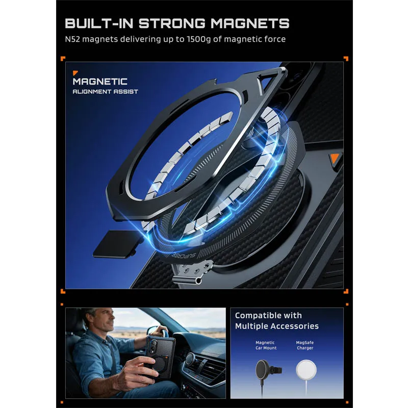 Etui SUPCASE For Samsung Galaxy Z Fold 8 Case UB Grip, pełne etui ochronne na telefon, wytrzymałe, z wbudowaną osłoną ekranu — zdjęcie produktu 4