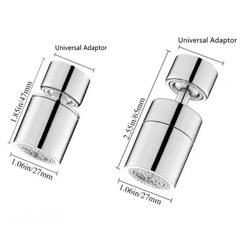 2-Modus-Küchenarmatur Sprüh kopf filter einstellbar 360 ° rotierende Spritz schutz hahn Düse Bubbler Küchen spüle Wasserhahn Belüfter