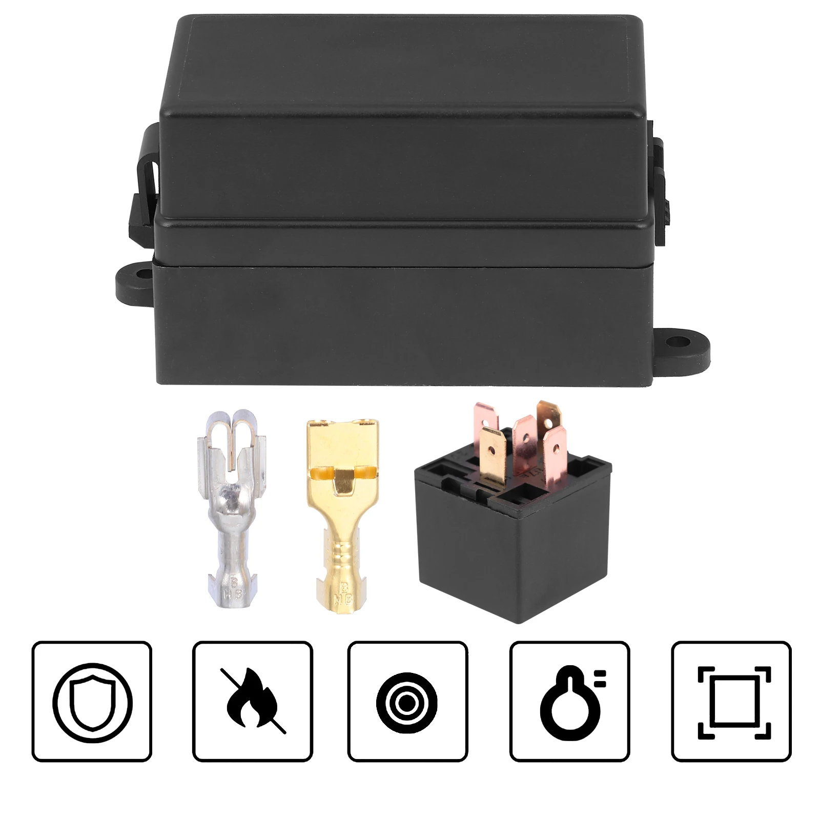 

10 Pcs 4 Pin 12V 40A Relay Fuse Holder Box For Car Truck Trailer Waterproof Durable