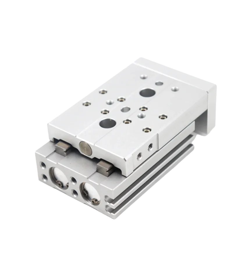 Pneumatic slide table cylinder HLQ6/8/12/16/20-10X20X30 precision guide rail cylinder