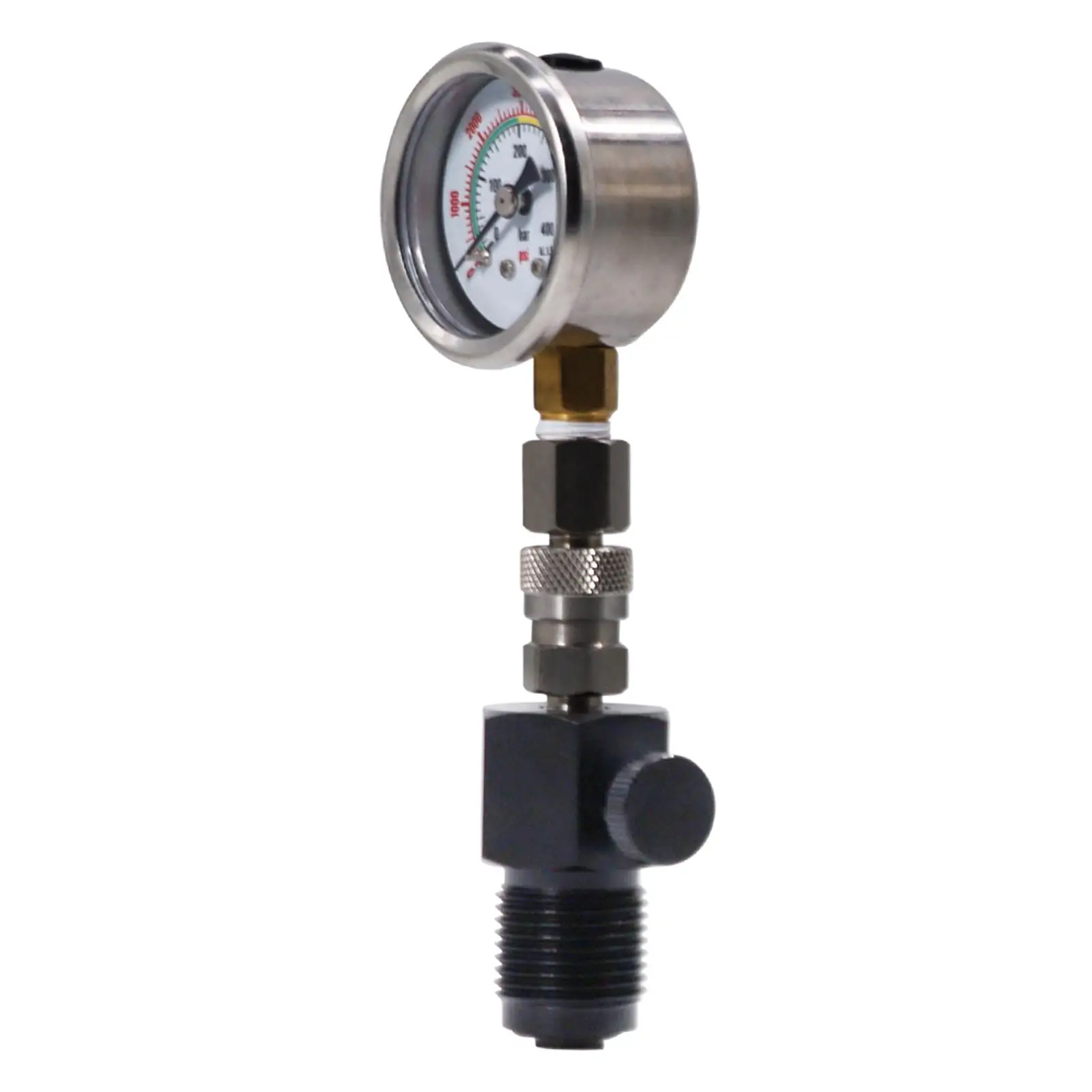 Picture 3: Durable Stainless Steel Pressure Gauge for DIN Tank Scuba Tool with Release Valve for Diving BCD