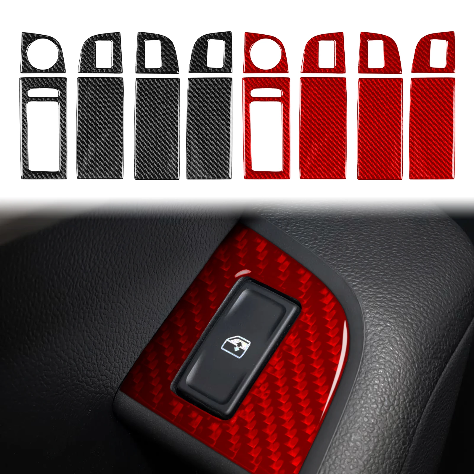 

LHD автомобильная оконная подъемная панель, интерьер, настоящие мягкие защитные наклейки из углеродного волокна, аксессуары для отделки пленки для Skoda Octavia 2017-2021