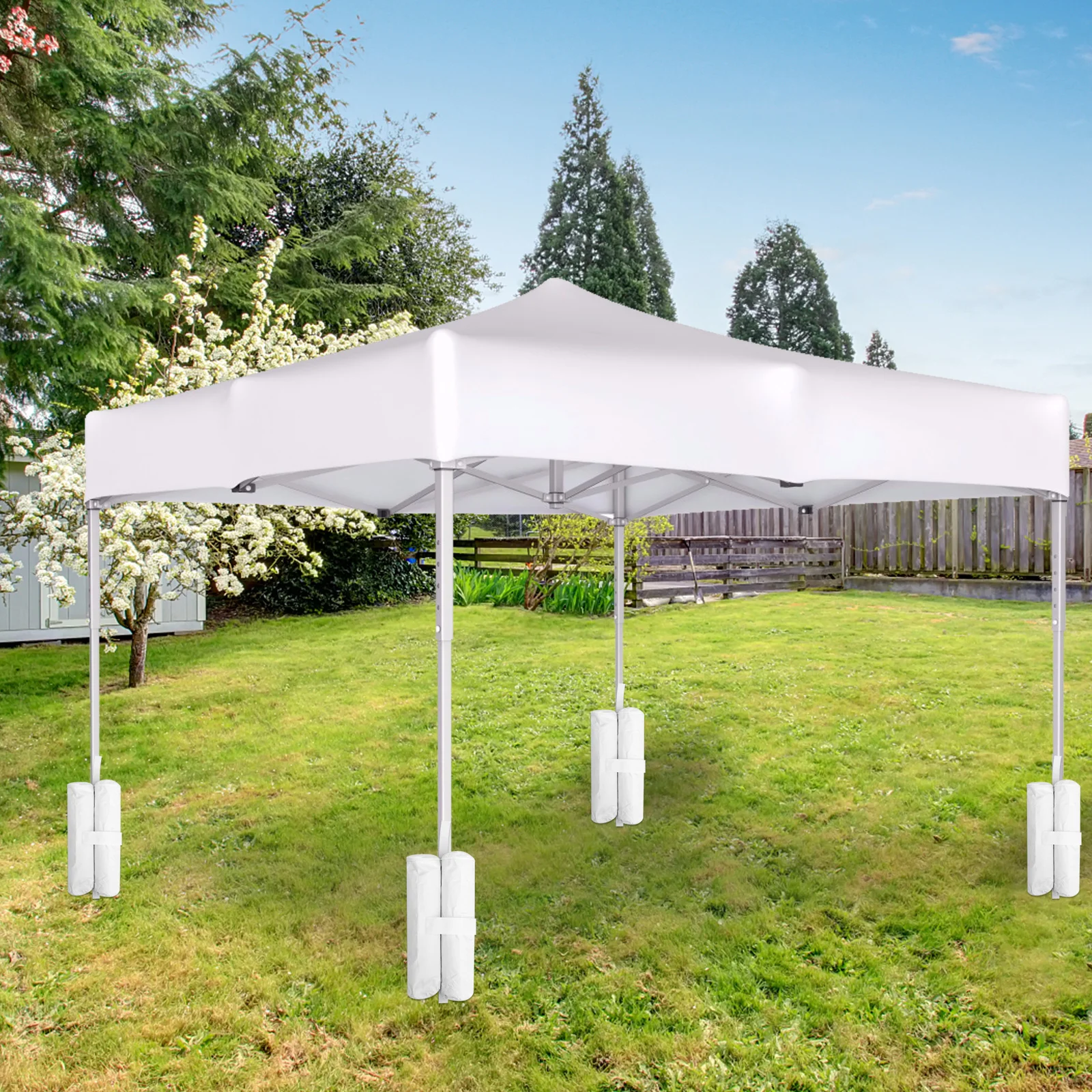 

4pcs Canopy Sand Bags Heavy Duty Outdoor Weight Bags For Legs Waterproof Windproof With Metal Zipper Pulls