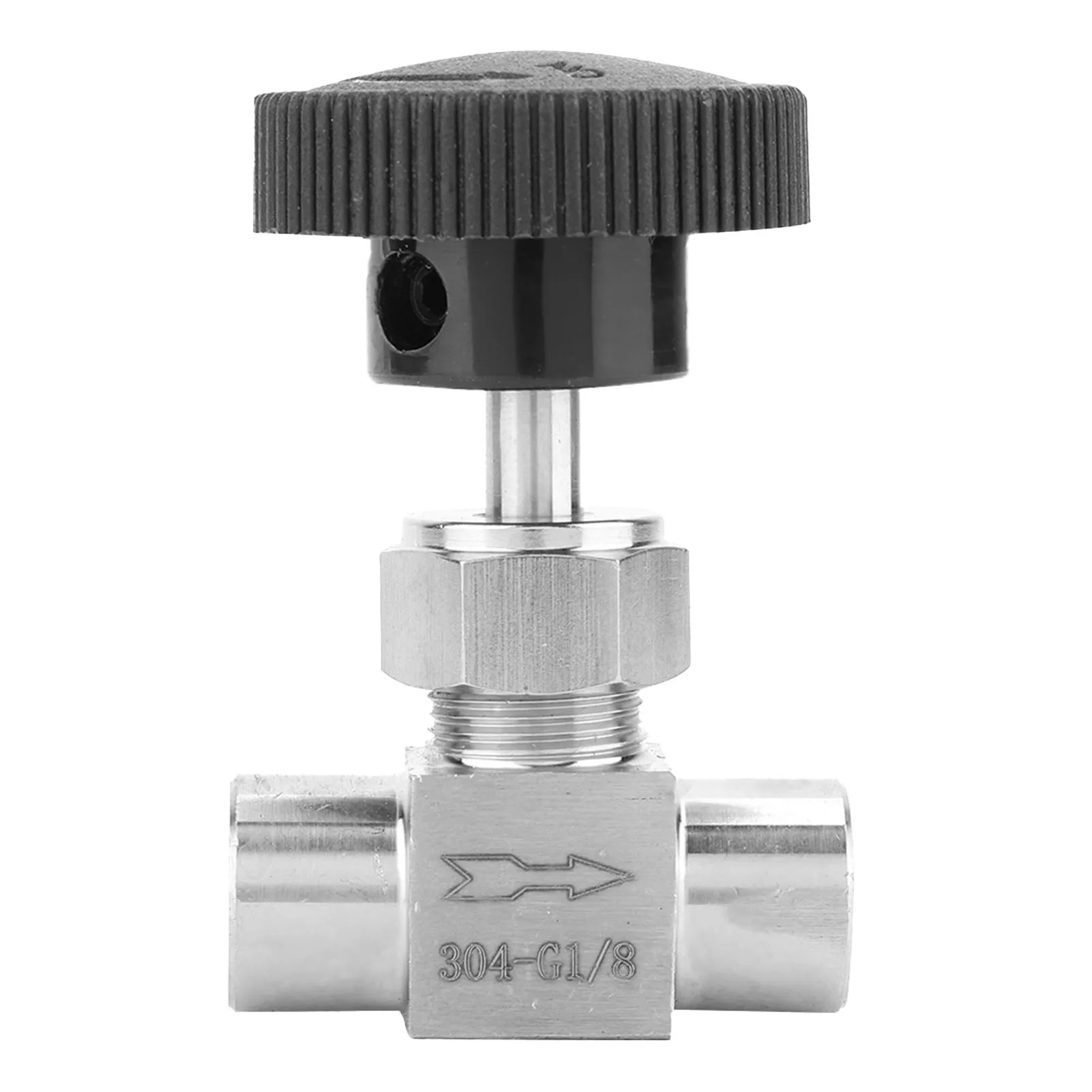 304 الفولاذ المقاوم للصدأ BSPP أنثى الموضوع صمام كروي مستقيم مناسبة لنقل المياه الغاز النفط الوقود وغيرها من وسائل الإعلام #1