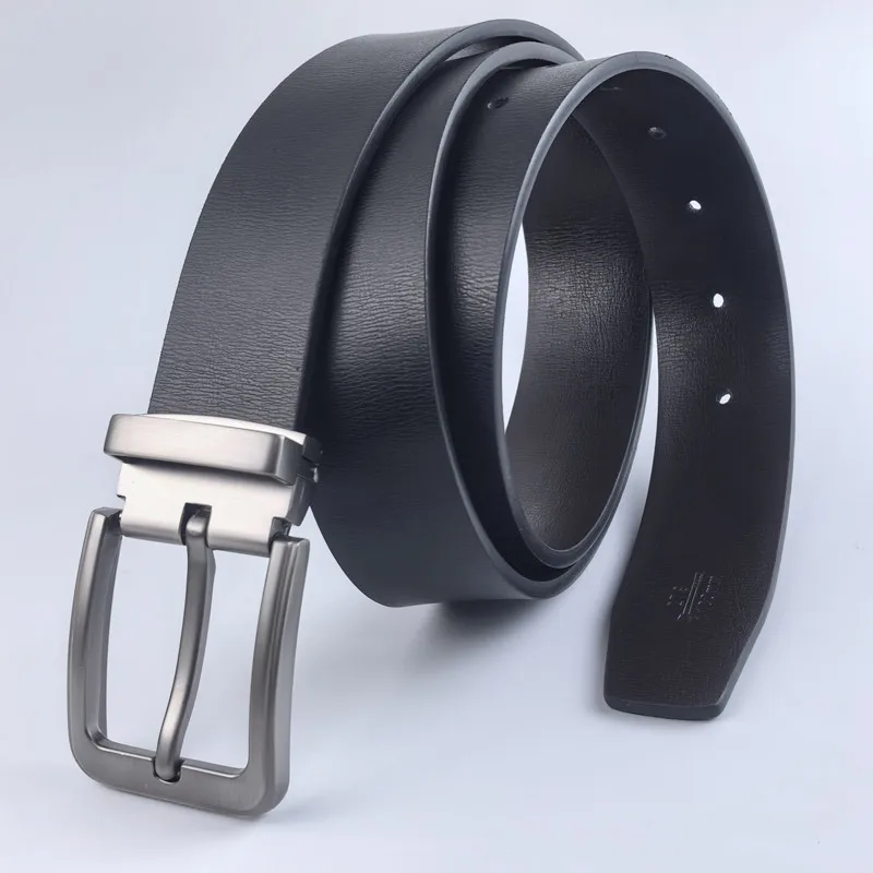 Men's Belt Belts for Men 105-125cm High Quality  Leather Luxury Strap Male New Fashion Classice Vintage Pin Buckle Business Belt