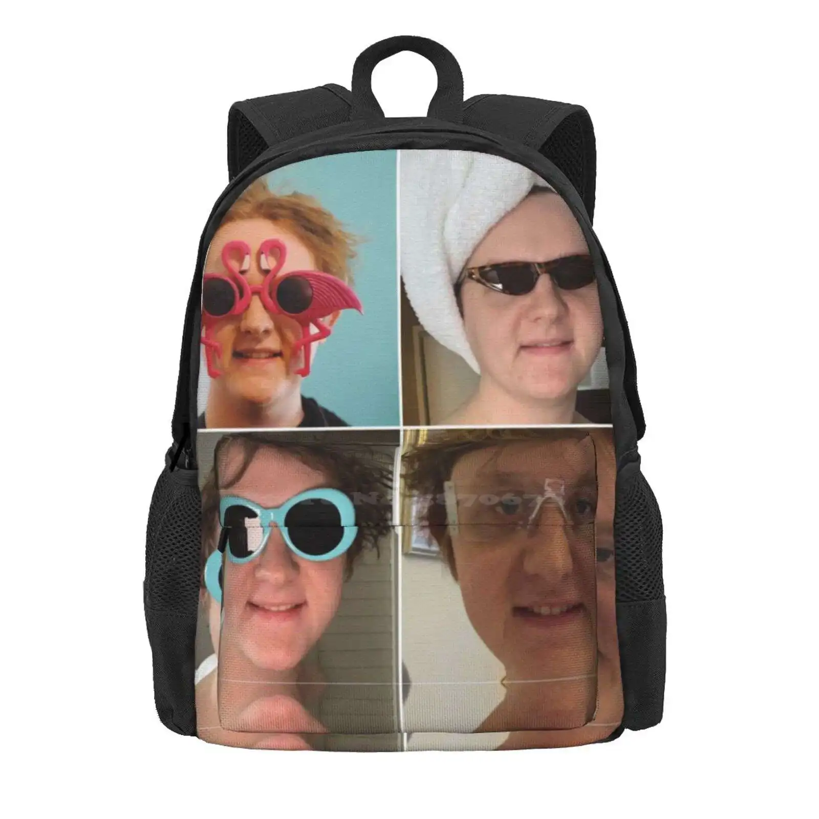 Lewis Capaldi Collage Hot Sale Schoolbag Backpack Fashion Bags Lewis Capaldi Glasses