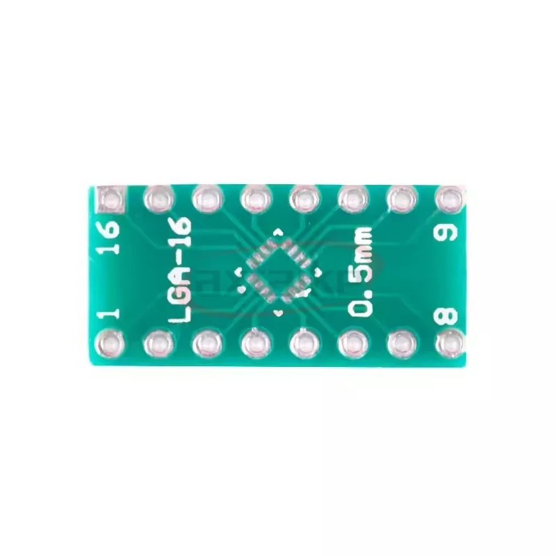 10PCS LGA-16 QFN-16 0.5MM to DIP Transfer Board DIP Pin Board Pitch IC Adapter plate Conversion board LGA16 QFN16