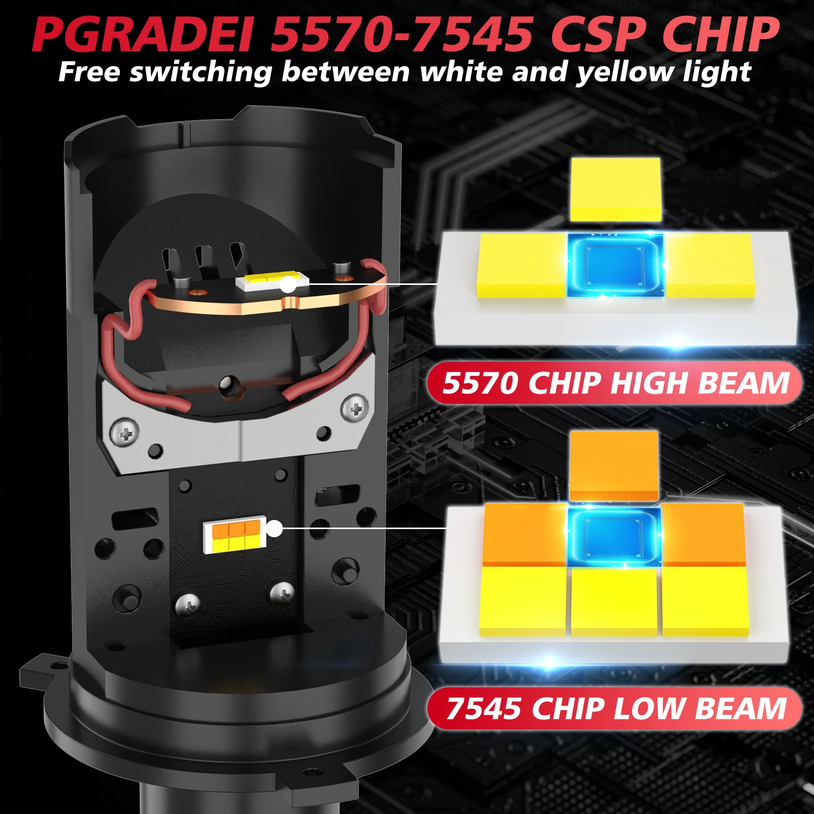 2 pièces de lentilles de proje - Universal Motorcycle Led Headlight Projector avis et prix