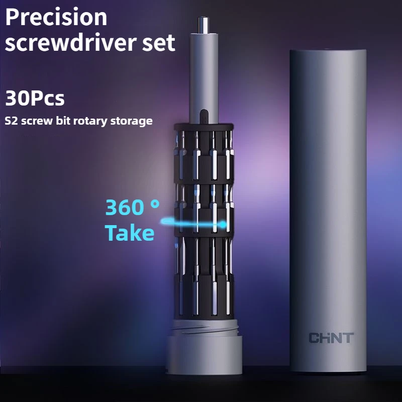 

CHNT 32 in 1 Precision Electric Screwdriver Set Mini Cordless Rechargeable Kits Wireless Bit for Xiaomi Cell Phone Mobile Laptop