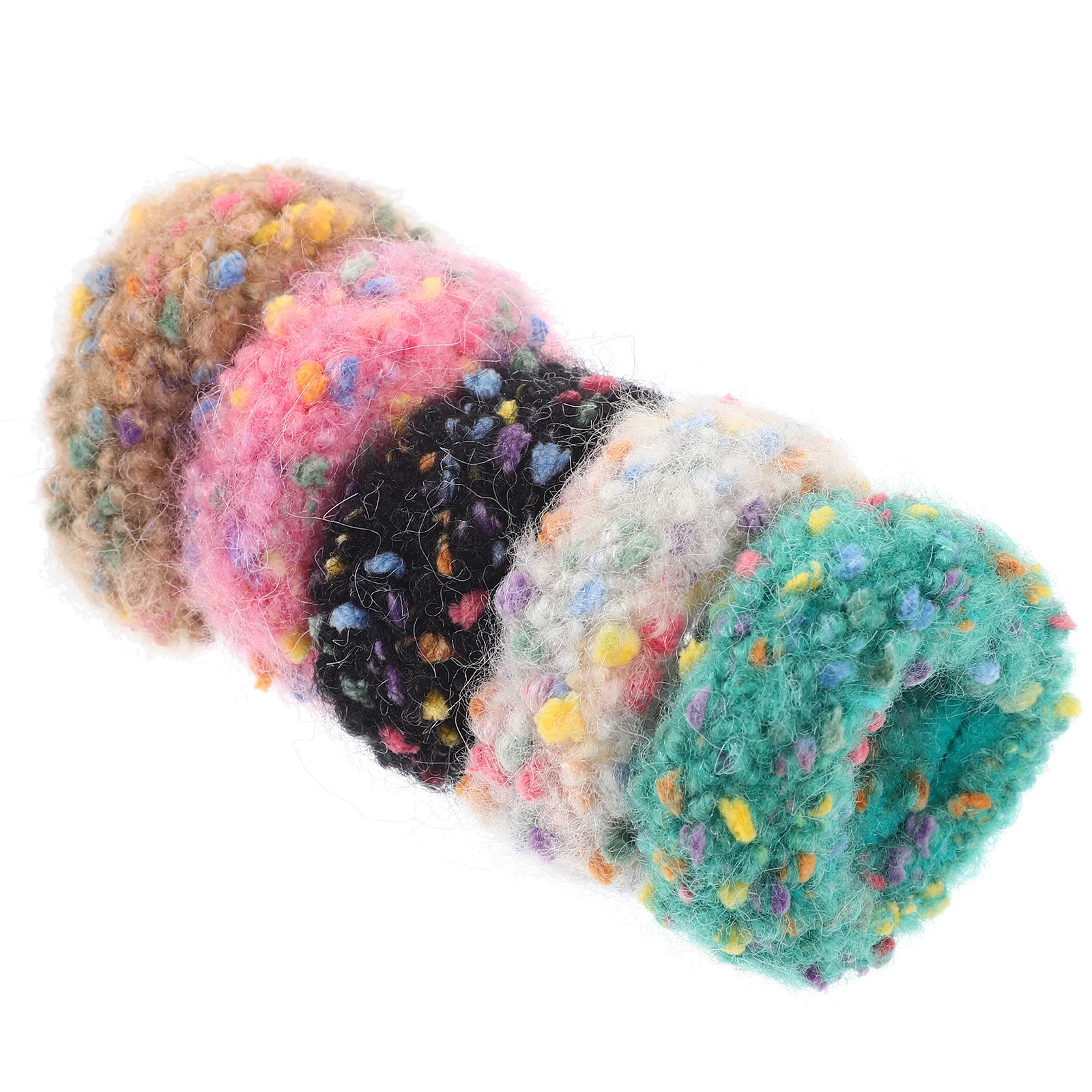 

5 pcs For Women Elastic Ponytail Holders Soft Ties Bulk Decorative Cute Hair Scrunchies Hair Accessories