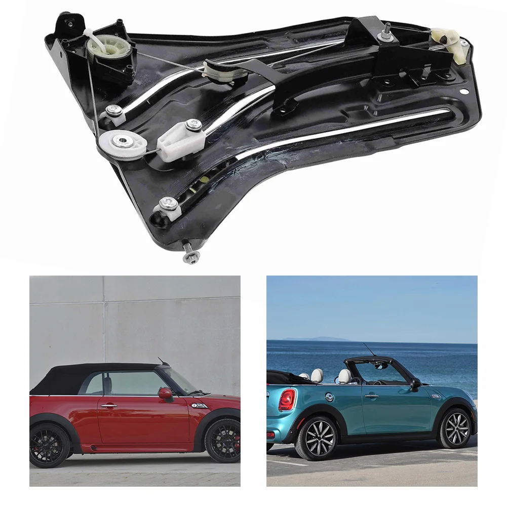

Регулятор правого заднего стеклоподъемника для Mini Cooper, Cabrio R52, для Cabrio R57, для Cabrio R57 LCI 51377111018, стальной сплав ABS
