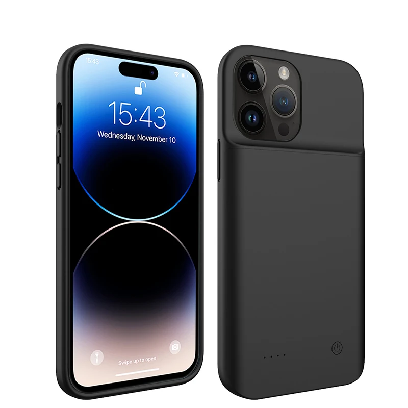 

6800mAh Battery Charger Case for iPhone 15 14 13 12 11 Pro Max 12 Mini X XS Max XR External Battery Pack Power Bank Charger Case