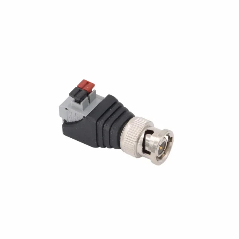 BNC laki-laki ke konektor terminal ekstrusi Q9 50ohm konektor video pengawasan adaptor terminal tipe Tekan