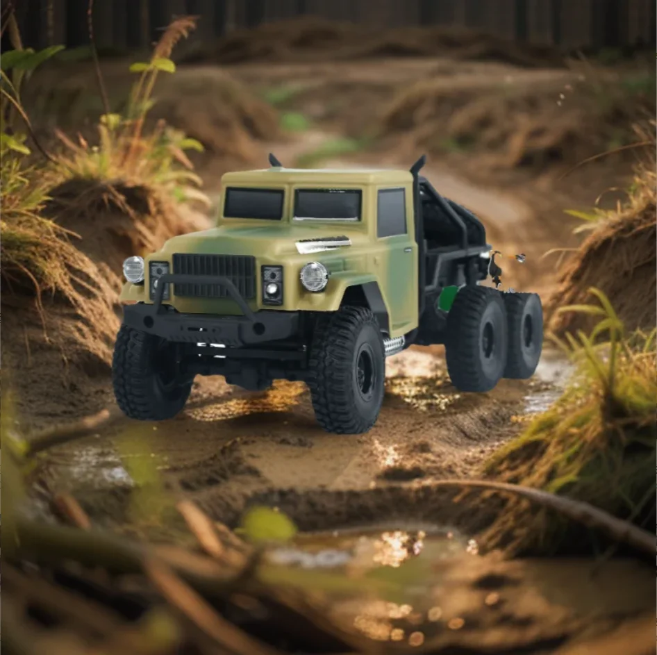 HB RTR 1/18 RC Off Road Car Mini Rock Crawler Car 6x6 Remote Control with Receiver Light System Assembled Model Toy Gift TH24019