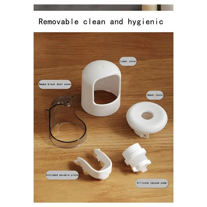 TKOH-Wall Mounted Automatic Toothpaste Dispenser Featuring Visual Display Of Toothpaste Usage Rate