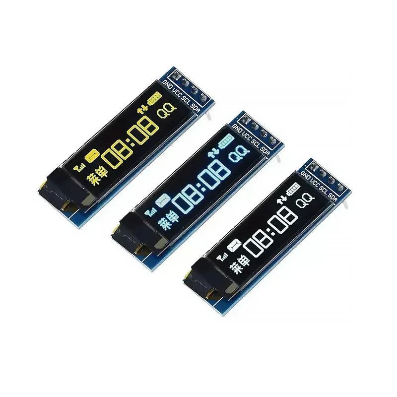 Imagem -02 - Módulo de Exibição Led para Arduino Branco Azul Oled Lcd Iic Comunique-se Rohs 091 128x32