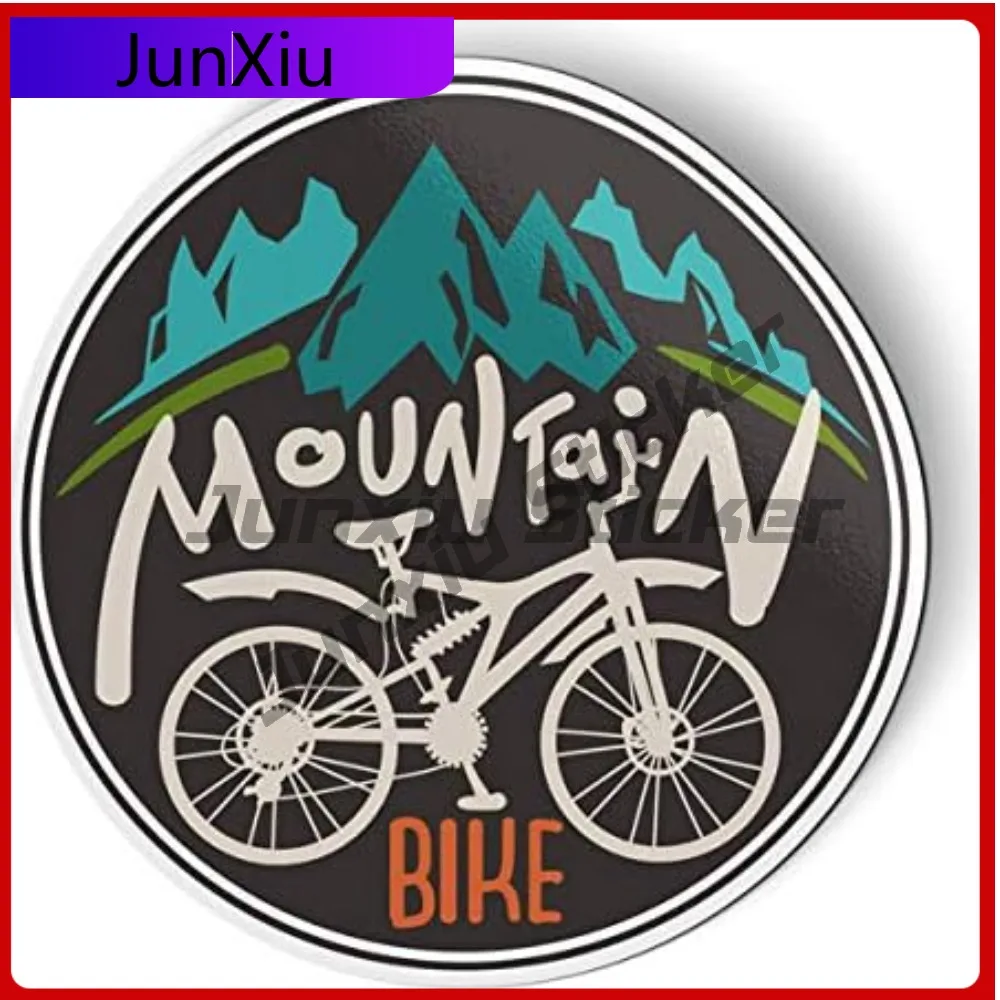 

Mountain Bike 5 Unique Limited Waterproof Classic Truck Decal Sticker Vinyl Car Laptop Window Bumper Auto Exterior Gift Decor