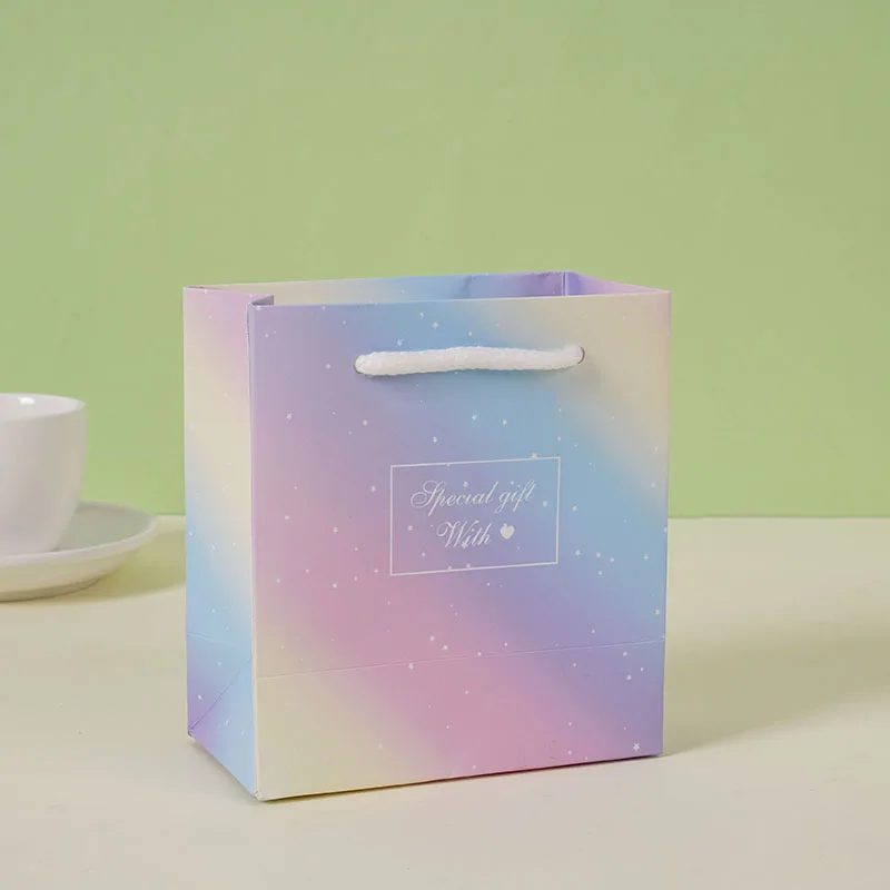 Customized Gradient Jewelry Box Jewelry Accessories Box Earring Necklace Packaging Box Set Simple Heaven and Eart