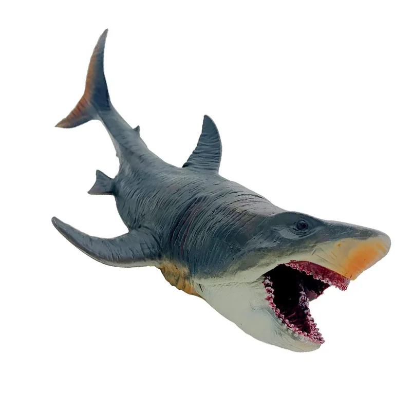 

Fascicodoll Prehistoric Sea Creature Fascicodoll Giant Beast Megalodon Tiger Great White Shark Children's Educational Model Toy