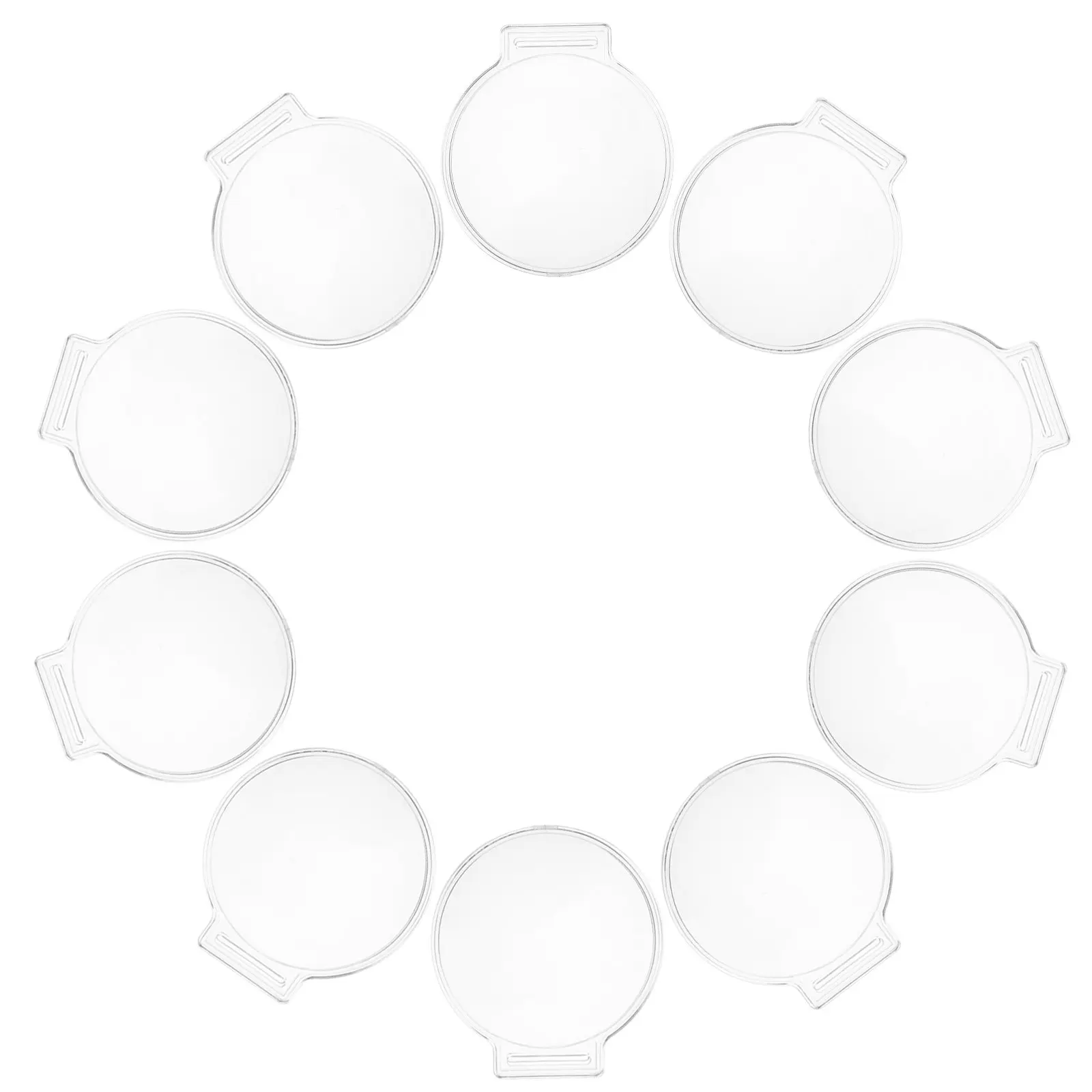 10Pcs Medal Protection Box Clear Acrylic Display Case Airtight Badge Storage Holder Coin Collection Organizer Showcase Souvenir