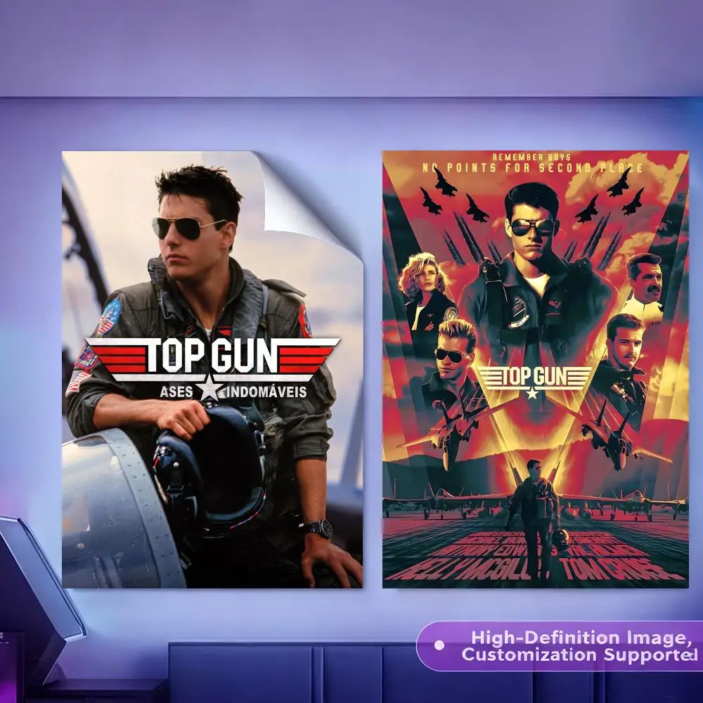 Movie T-Top Gun Maverick Painting Calligraphy HD Canvas Poster Crease Free Waterproof All Space Wall Decor