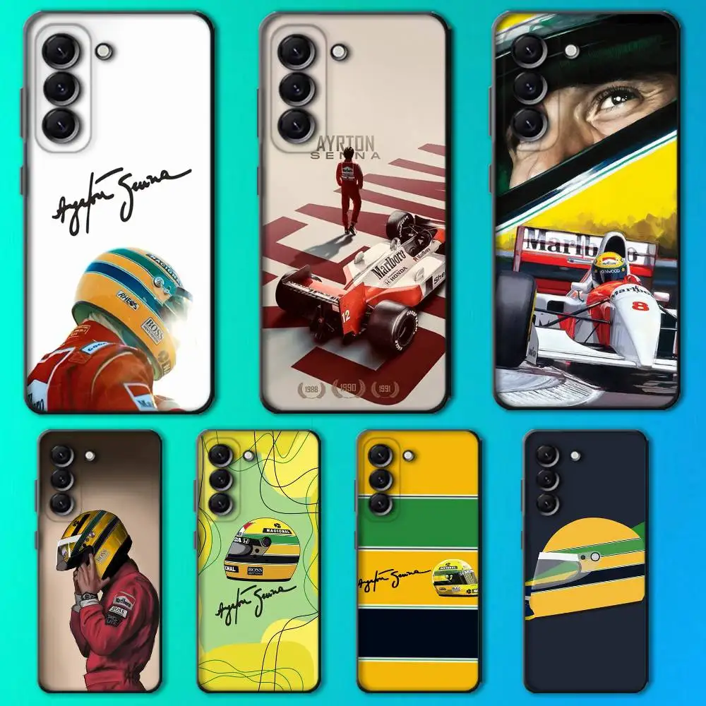 

Racing Driver A-Ayrton S-Senna Phone Case For Samsung Galaxy A13,A21s,A22,A31,A32,A52,A53,A71,A80,Soft Black Shell